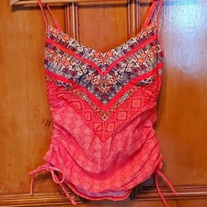 Prana Size S Swimsuit Tankini Top Adjustable Straps